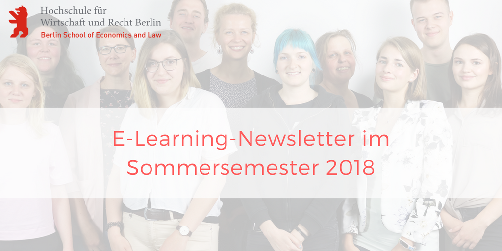 E-Learning-Newsletter im Sommersemester 2018