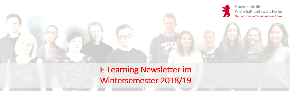 E-Learning-Newsletter im Wintersemester 2018/2019