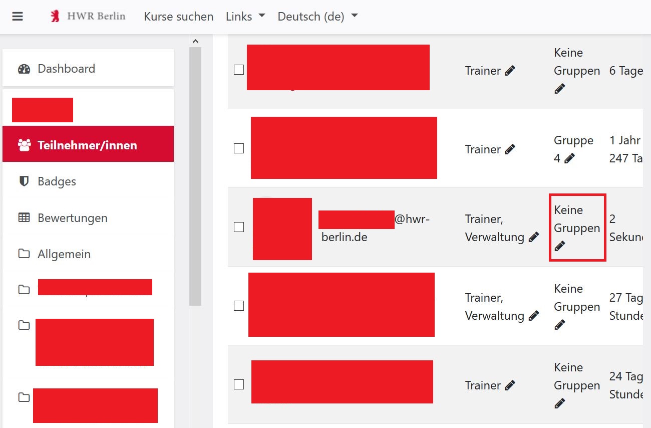 Teilnehmerliste